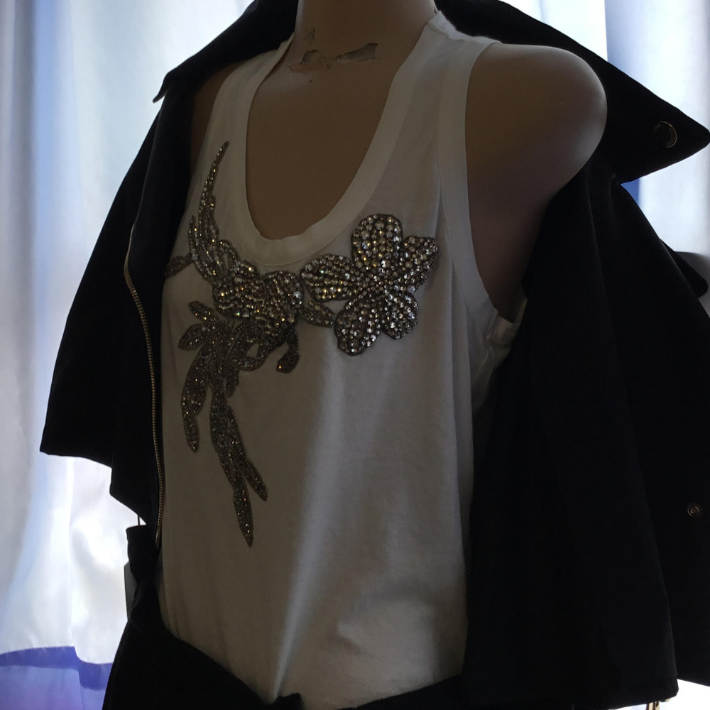 Alexander McQueen Embrd Tank Top S 40 Org Pr 815